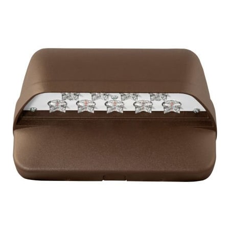Hubbell Lighting Hubbell Compact LED Wallpak, Bronze, 2024L-22W, 5000K, Type III Dist., 0-10V Dim LNC-9LU-5K-3-1